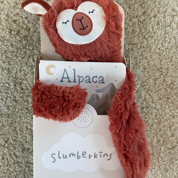 NWT Slumberkins Alpaca Snuggler with two Books and one Affirmation Card 💕 - Picture 2 of 4